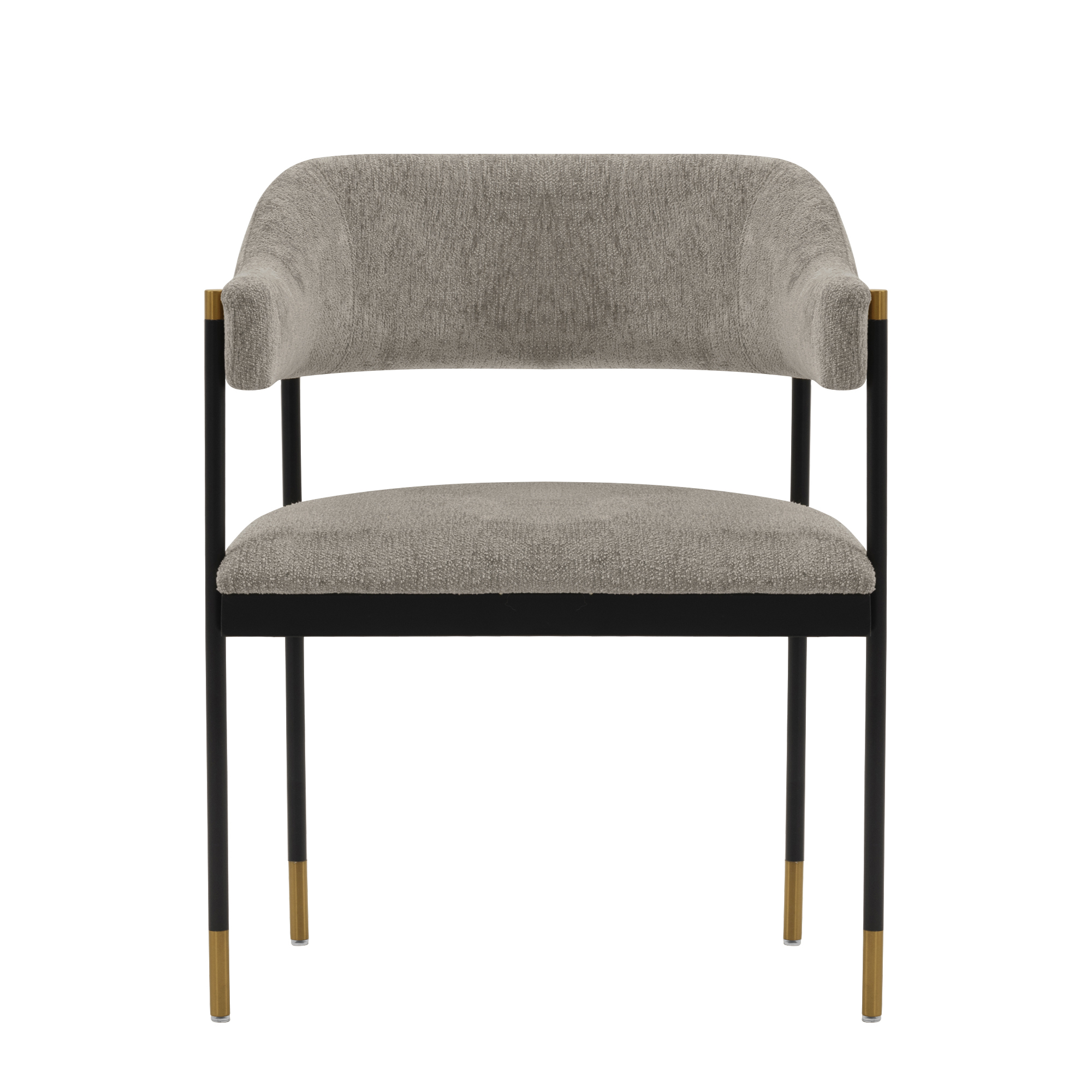Manhattan Comfort, Modern Lia Boucle Armchair in Stone, Primary Color Dark Gray, Included (qty.) 1 Model# DC074